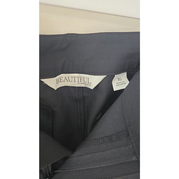 Beautiful by Lawrence Zarian Black Wide Leg Dress Pants Size 16 - Picture 2 of 3